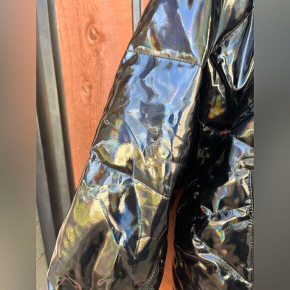 NEW Blanc Noir Afterburn Puffer Holographic Jacket Large RARE - Picture 8 of 9